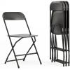 Flash Furniture 4 Plastic Folding Chairs 650-lb. Capacity and Folding Card Table for 4 Players(Chair+ Card Table)