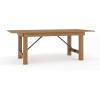 Flash Furniture 7′ x 40″ Rustic Solid Pine Folding Farm Table and 4 Fruitwood Wood Folding Chairs with Vinyl Padded Seats