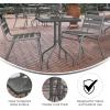 Flash Furniture Barker 23.5″ Square Indoor/Outdoor Tempered Glass Patio Side Table, Outdoor Patio Table for Commercial or Residential Use, Clear/Black(Clear Top/Silver Frame)