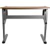 Flash Furniture Berkley Adjustable Drawing and Drafting Table with Pewter Frame