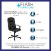 Flash Furniture Biscayne Flash Fundamentals High Back Black LeatherSoft-Padded Task Office Chair with Arms