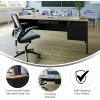 Flash Furniture Cambridge Right Side Single Pedestal Desk with 3 Locking Drawers, Commercial Grade Teacher’s or Office Desk, 30×70, Metal Frame, White Oak/Black(White Oak)