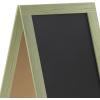 Flash Furniture Canterbury Magnetic Chalkboard Sign – Robin Blue Wood Frame – 30″ x 20″ – Freestanding Double Sided Magnetic Chalkboard Surface – Indoor/Outdoor(Rustic Green)