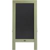 Flash Furniture Canterbury Magnetic Chalkboard Sign – Robin Blue Wood Frame – 30″ x 20″ – Freestanding Double Sided Magnetic Chalkboard Surface – Indoor/Outdoor(Rustic Green)