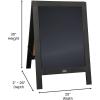 Flash Furniture Canterbury Magnetic Chalkboard Sign – Robin Blue Wood Frame – 30″ x 20″ – Freestanding Double Sided Magnetic Chalkboard Surface – Indoor/Outdoor(Black)