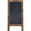 Flash Furniture Canterbury Magnetic Chalkboard Sign – Robin Blue Wood Frame – 30″ x 20″ – Freestanding Double Sided Magnetic Chalkboard Surface – Indoor/Outdoor(Rustic Brown)