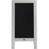 Flash Furniture Canterbury Magnetic Chalkboard Sign Set – Whitewashed Wood Frame – 48″ x 24″ – Indoor/Outdoor – Includes 8 Chalk Markers, 10 Stencils, 2 Magnets(Solid White)