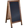 Flash Furniture Canterbury Magnetic Chalkboard Sign Set – Whitewashed Wood Frame – 48″ x 24″ – Indoor/Outdoor – Includes 8 Chalk Markers, 10 Stencils, 2 Magnets(Torched Brown)