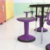 Flash Furniture Carter Adjustable Height Kids Active Stool – Flexible Gray Stool for Classroom and Home – Non-Skid Bottom – Rubberized Seat – 14″ – 18″ Seat Height(Purple)