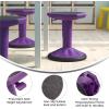 Flash Furniture Carter Adjustable Height Kids Active Stool – Flexible Gray Stool for Classroom and Home – Non-Skid Bottom – Rubberized Seat – 14″ – 18″ Seat Height(Purple)