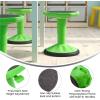 Flash Furniture Carter Adjustable Height Kids Active Stool – Flexible Gray Stool for Classroom and Home – Non-Skid Bottom – Rubberized Seat – 14″ – 18″ Seat Height(Green)