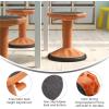 Flash Furniture Carter Adjustable Height Kids Active Stool – Flexible Gray Stool for Classroom and Home – Non-Skid Bottom – Rubberized Seat – 14″ – 18″ Seat Height(Orange)