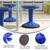 Flash Furniture Carter Adjustable Height Kids Active Stool – Flexible Gray Stool for Classroom and Home – Non-Skid Bottom – Rubberized Seat – 14″ – 18″ Seat Height(Blue)