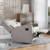 Flash Furniture Cash Swivel Glider Rocking Recliner, Manual Recliner with 360 Degree Swivel, for Living Room, Bedroom, or Nursery, Fabric Upholstered, Light Gray(Light Gray)