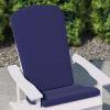 Flash Furniture Charlestown Set of 2 Adirondack Chair Cushions – Cream Fabric Cushions – 2″ Thick Padding – Indoor/Outdoor – Patio Chair Replacement Cushions(Blue)