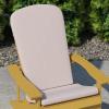 Flash Furniture Charlestown Set of 2 Adirondack Chair Cushions – Cream Fabric Cushions – 2″ Thick Padding – Indoor/Outdoor – Patio Chair Replacement Cushions(Cream)