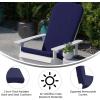 Flash Furniture Charlestown Set of 2 Adirondack Chair Cushions – Cream Fabric Cushions – 2″ Thick Padding – Indoor/Outdoor – Patio Chair Replacement Cushions(Blue)
