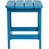 Flash Furniture Charlestown Tiered Commercial Poly Resin Adirondack Side Table – Lime Green – All-Weather – Indoor/Outdoor(Blue)