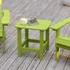 Flash Furniture Charlestown Tiered Commercial Poly Resin Adirondack Side Table – Lime Green – All-Weather – Indoor/Outdoor(Lime Green)