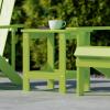 Flash Furniture Charlestown Tiered Commercial Poly Resin Adirondack Side Table – Lime Green – All-Weather – Indoor/Outdoor(Lime Green)