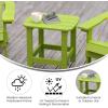 Flash Furniture Charlestown Tiered Commercial Poly Resin Adirondack Side Table – Lime Green – All-Weather – Indoor/Outdoor(Lime Green)