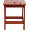 Flash Furniture Charlestown Tiered Commercial Poly Resin Adirondack Side Table – Lime Green – All-Weather – Indoor/Outdoor(Red)