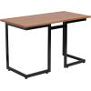 Flash Furniture Cherry Computer Desk with Black Metal Frame