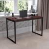 Flash Furniture Clifton Modern Office Computer Desk with Top and Bottom Storage Shelves, Small Computer Desk for Home Office, 28″W, Black(Mahogany)