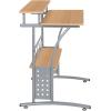 Flash Furniture Clifton Modern Office Computer Desk with Top and Bottom Storage Shelves, Small Computer Desk for Home Office, 28″W, Black(Maple)