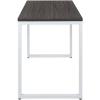 Flash Furniture Clifton Modern Office Computer Desk with Top and Bottom Storage Shelves, Small Computer Desk for Home Office, 28″W, Black(Rustic Gray)