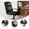 Flash Furniture Coffman Flash Fundamentals Mid-Back LeatherSoft Office and Gaming Chair, Ergonomic Office Chair with Padded LeatherSoft Seat and Arms, Black