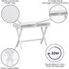 Flash Furniture Darla Computer Desk – Black Home Office Desk with Storage Drawer – 42″ Long Writing Desk for Bedroom(White)