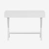 Flash Furniture Darla Computer Desk – Black Home Office Desk with Storage Drawer – 42″ Long Writing Desk for Bedroom(White)