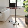 Flash Furniture Dunbar Angle and Height Adjustable Mobile Laptop Computer Table with Cherry Top