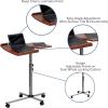 Flash Furniture Dunbar Angle and Height Adjustable Mobile Laptop Computer Table with Cherry Top