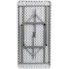 Flash Furniture Elon 4-Foot Granite White Plastic Folding Table & Hercules Series Plastic Folding Chairs for Parties and Weddings, Stackable Commercia