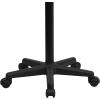 Flash Furniture Eve Sit to Stand Mobile Laptop Desk/Speaker’s Lectern with Wheels, Modern Height-Adjustable Portable Standing Computer Desk, Black(Black)