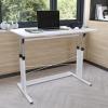 Flash Furniture Fairway Height Adjustable (27.25-35.75″H) Sit to Stand Home Office Desk – White