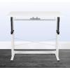 Flash Furniture Fairway Height Adjustable (27.25-35.75″H) Sit to Stand Home Office Desk – White