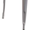 Flash Furniture Felix Commercial Grade 31.5″ Square White Metal Indoor-Outdoor Table(Silver)