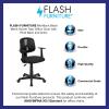 Flash Furniture Flash Fundamentals Mid-Back Black Mesh Swivel Task Office Chair with Pivot Back and Arms(Black)