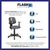 Flash Furniture Flash Fundamentals Mid-Back Black Mesh Swivel Task Office Chair with Pivot Back and Arms(Grey)