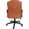 Flash Furniture Fundamentals Big & Tall Swivel LeatherSoft Office and Gaming Chair, Ergonomic Office Chair with Padded Armrests and Adjustable Height, Black(Brown)