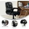 Flash Furniture Fundamentals Big & Tall Swivel LeatherSoft Office and Gaming Chair, Ergonomic Office Chair with Padded Armrests and Adjustable Height, Black(Black)