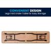 Flash Furniture Gael 6′ Wood Folding Training and Event Table, Rectangular Folding Training Table with Smooth Clear Coated Finished Top, Natural