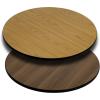 Flash Furniture Glenbrook 30” x 60” Rectangular Table Top with Black or Mahogany Reversible Laminate Top (Pack of 1)(Natural/Walnut)