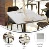Flash Furniture Glenbrook 30” x 60” Rectangular Table Top with Black or Mahogany Reversible Laminate Top (Pack of 1)(White/Gray)