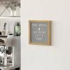 Flash Furniture Gracie Felt Letter Board with Wooden Frame, 389 PP Letters Including Numbers, Symbols and Icons, Canvas Carrying Case, 10×10, Weathered Wood/Gray Felt