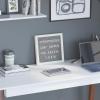 Flash Furniture Gracie Felt Letter Board with Wooden Frame, 389 PP Letters Including Numbers, Symbols and Icons, Canvas Carrying Case, 10×10, White Wash/Gray Felt