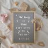 Flash Furniture Gracie Felt Letter Board with Wooden Frame, 389 PP Letters Including Numbers, Symbols and Icons, Canvas Carrying Case, 12×17, Weathered Wood/Gray Felt